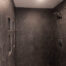 New bathroom remodel with custom shower done by Sunset Builders & Maintenance.